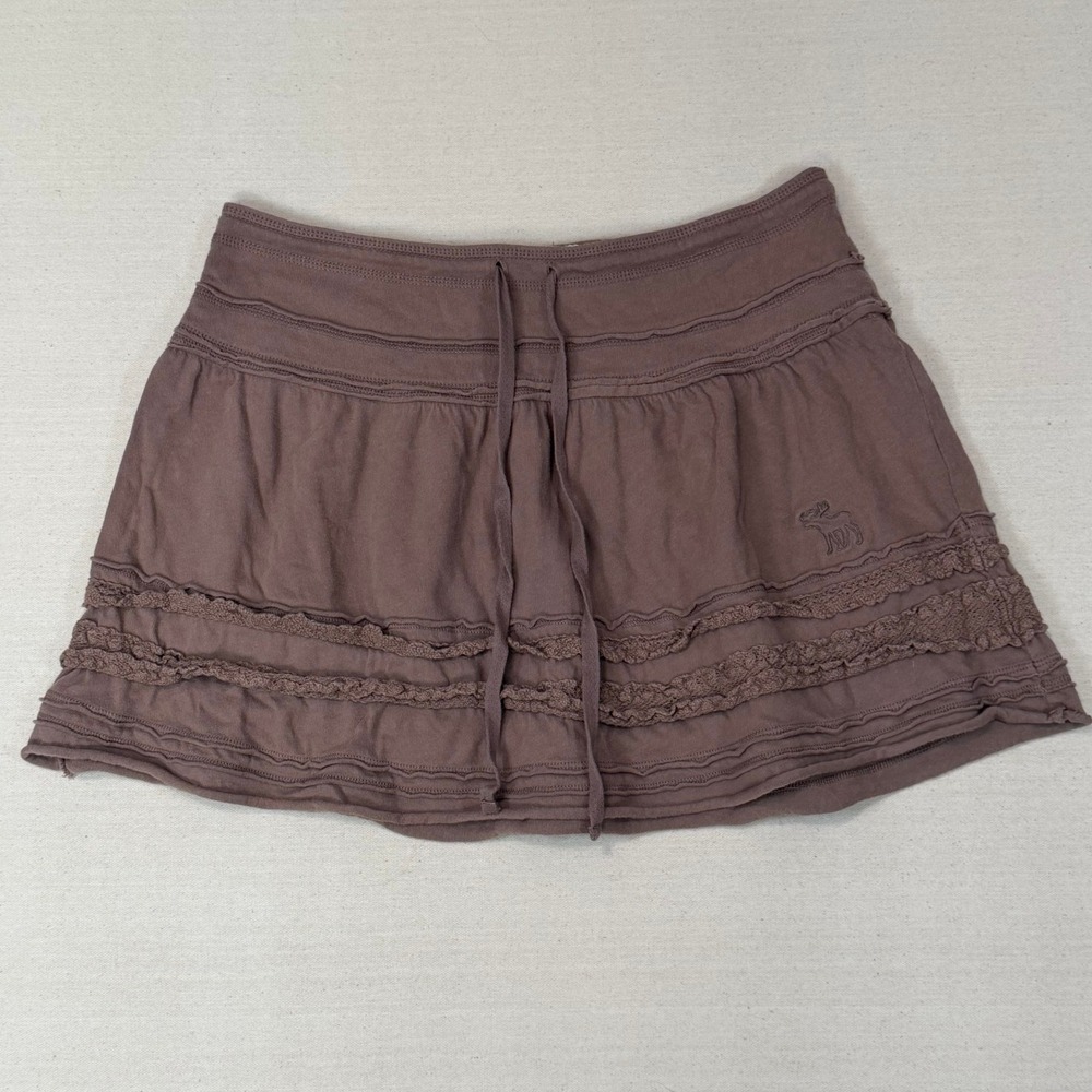 Abercrombie Y2K Mini Skirt Womens Small Ruffle Lace Coquette Bella Swan Boho